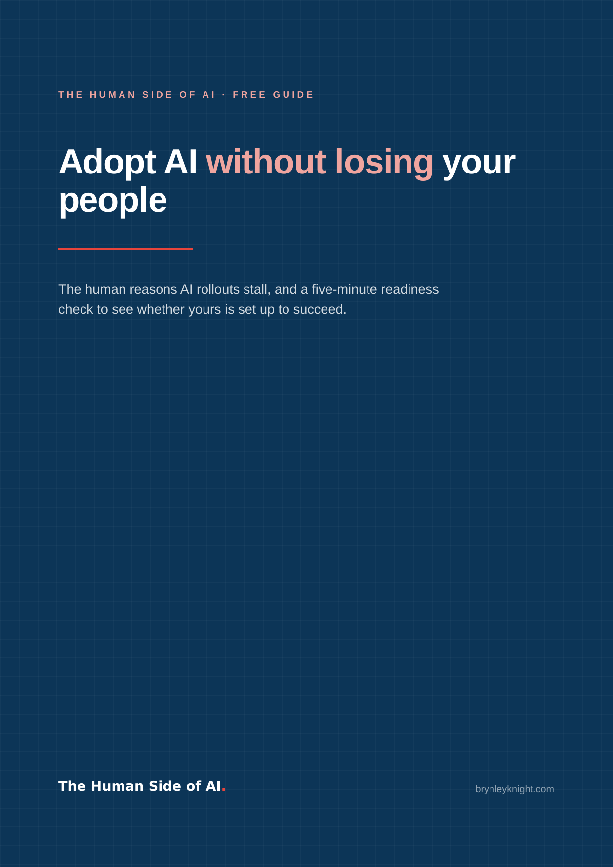 Adopt AI Without Losing Your People free guide cover
